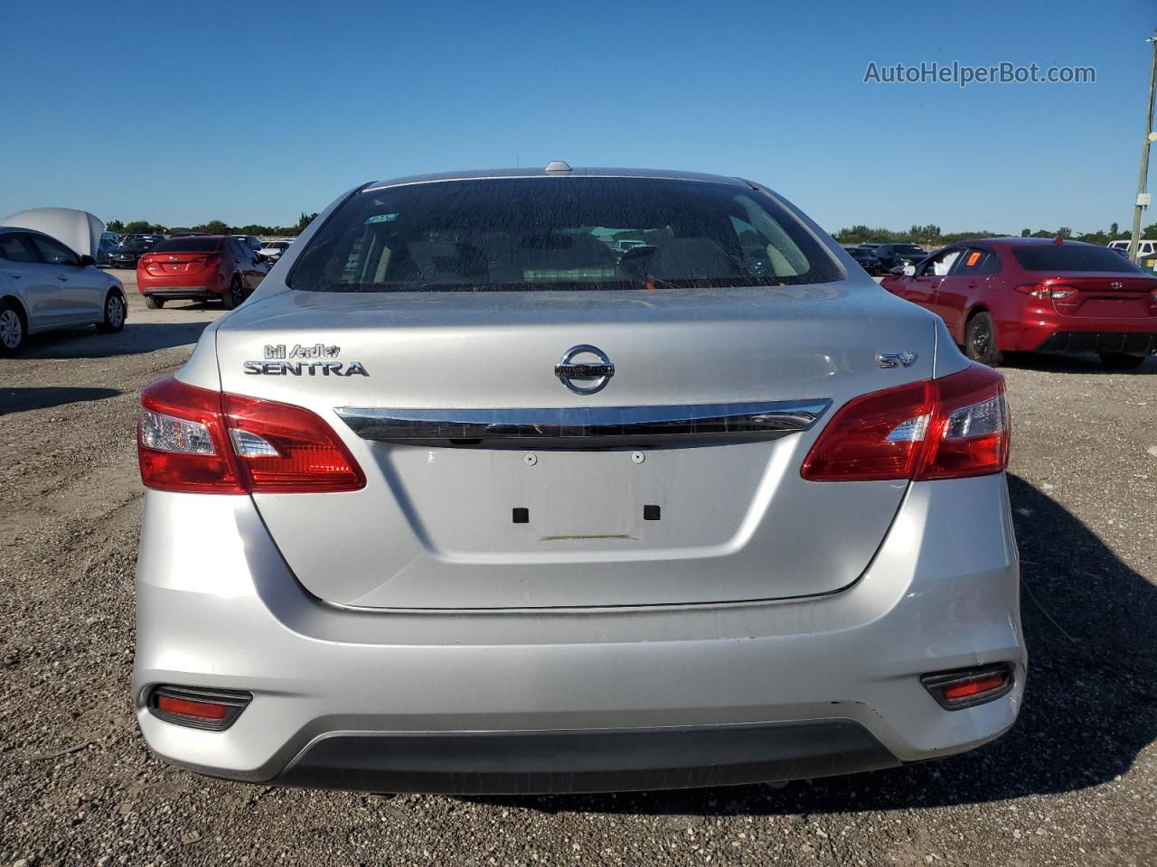 2019 Nissan Sentra S Серебряный vin: 3N1AB7AP0KY285359