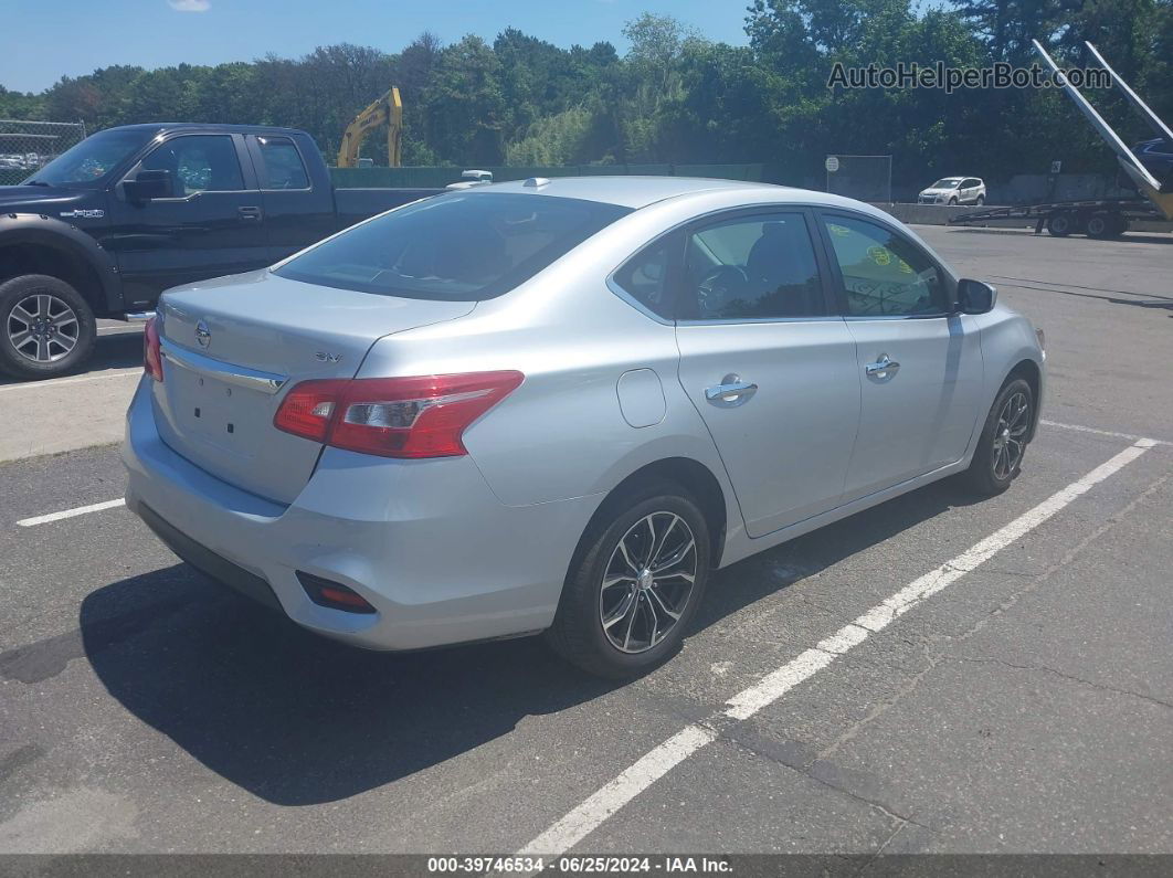 2019 Nissan Sentra Sv Silver vin: 3N1AB7AP0KY289606