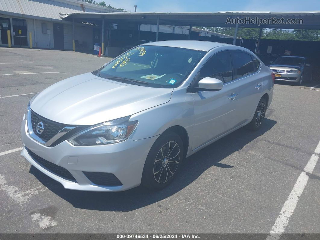 2019 Nissan Sentra Sv Silver vin: 3N1AB7AP0KY289606