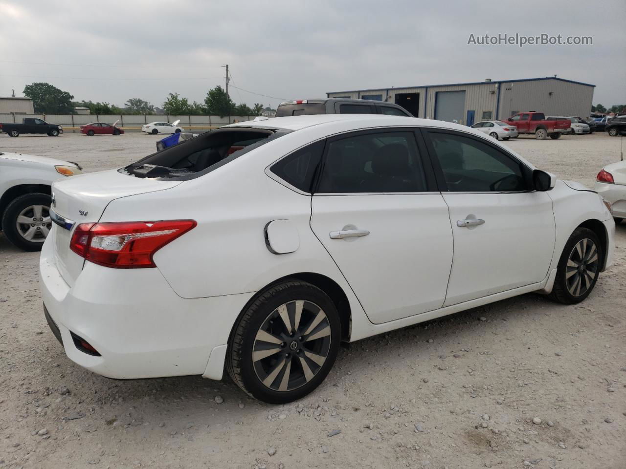 2019 Nissan Sentra S Белый vin: 3N1AB7AP0KY298029