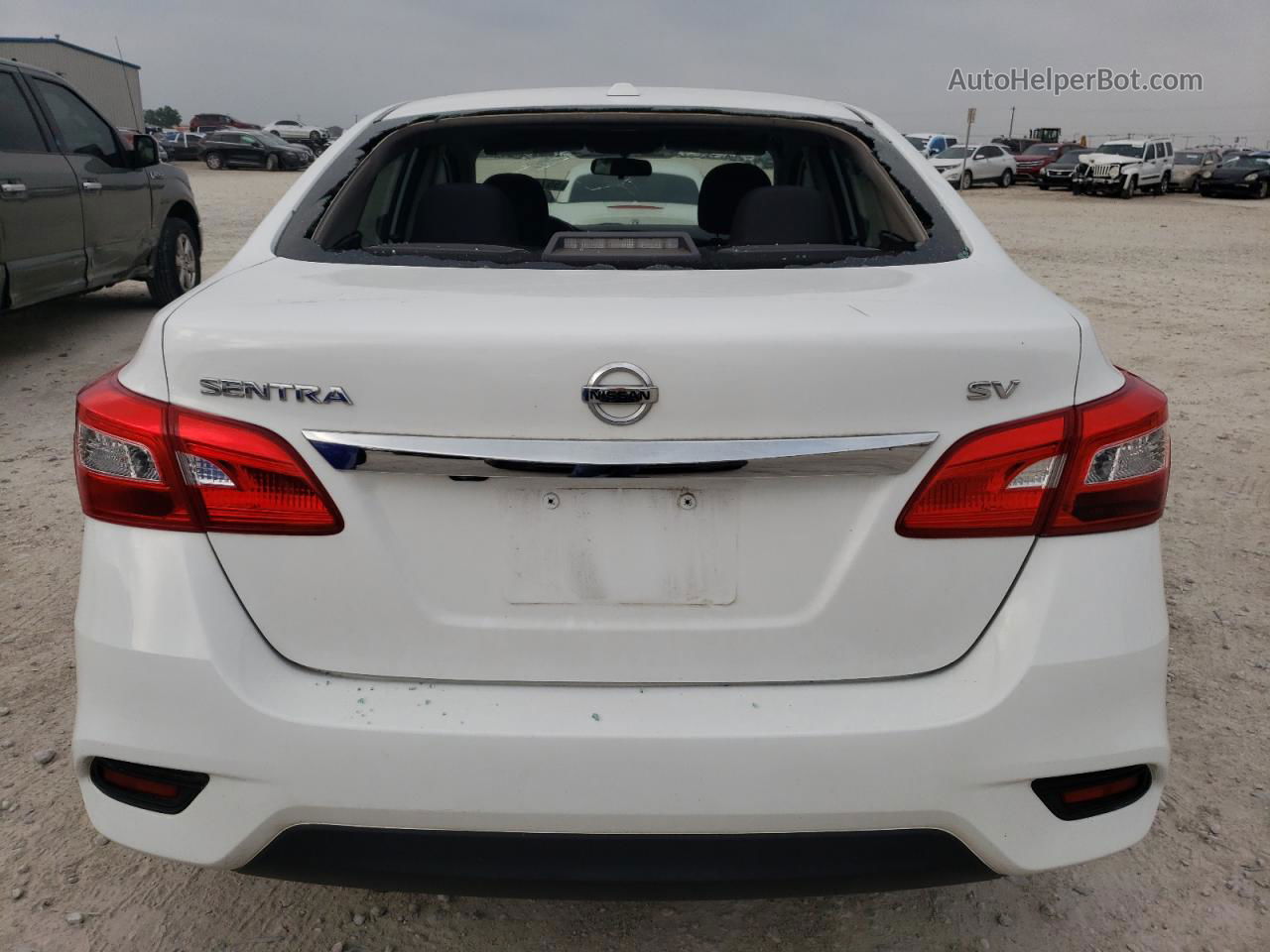 2019 Nissan Sentra S White vin: 3N1AB7AP0KY298029