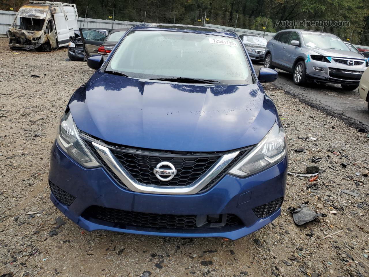 2019 Nissan Sentra S Blue vin: 3N1AB7AP0KY300121