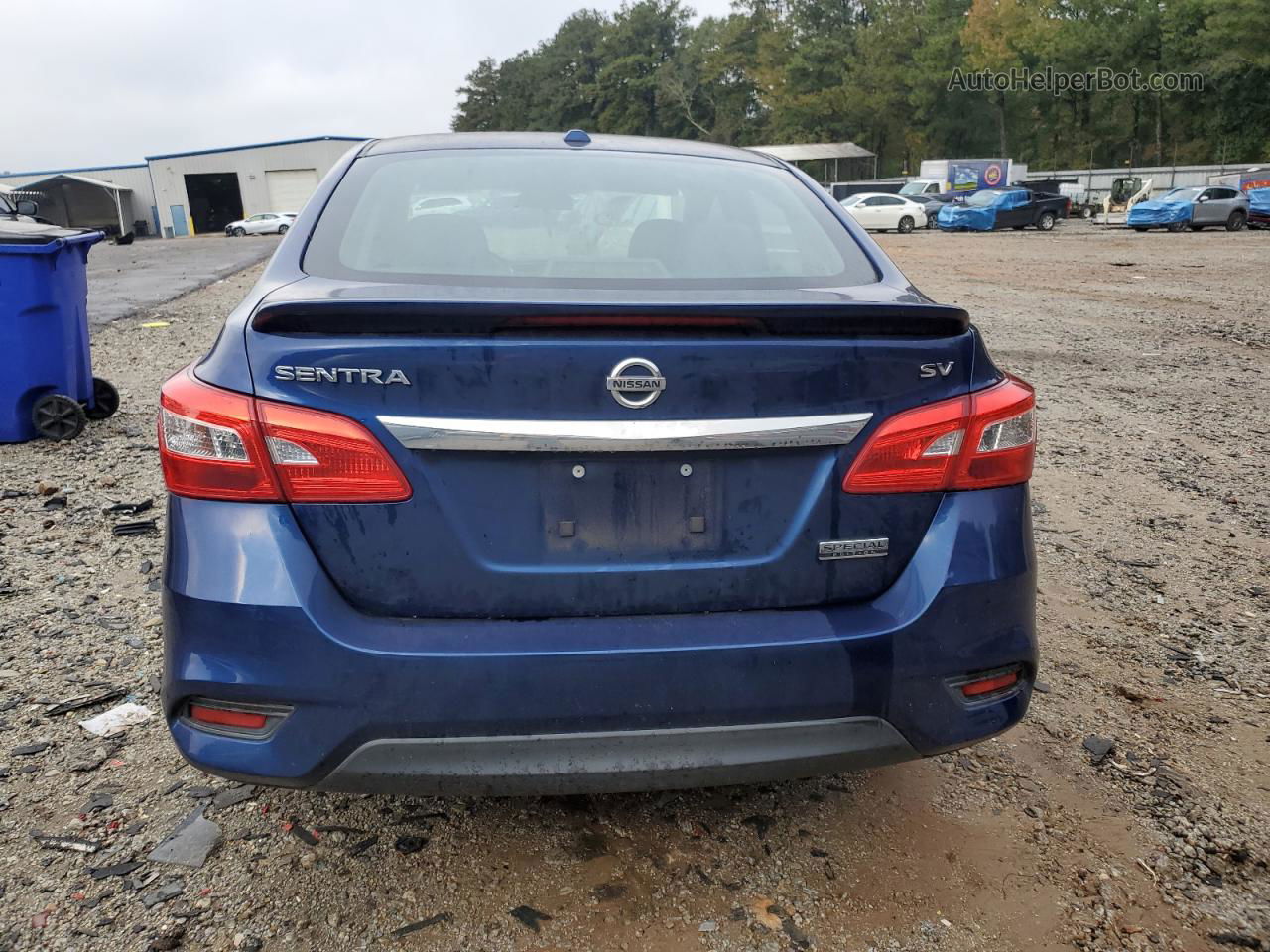 2019 Nissan Sentra S Blue vin: 3N1AB7AP0KY300121