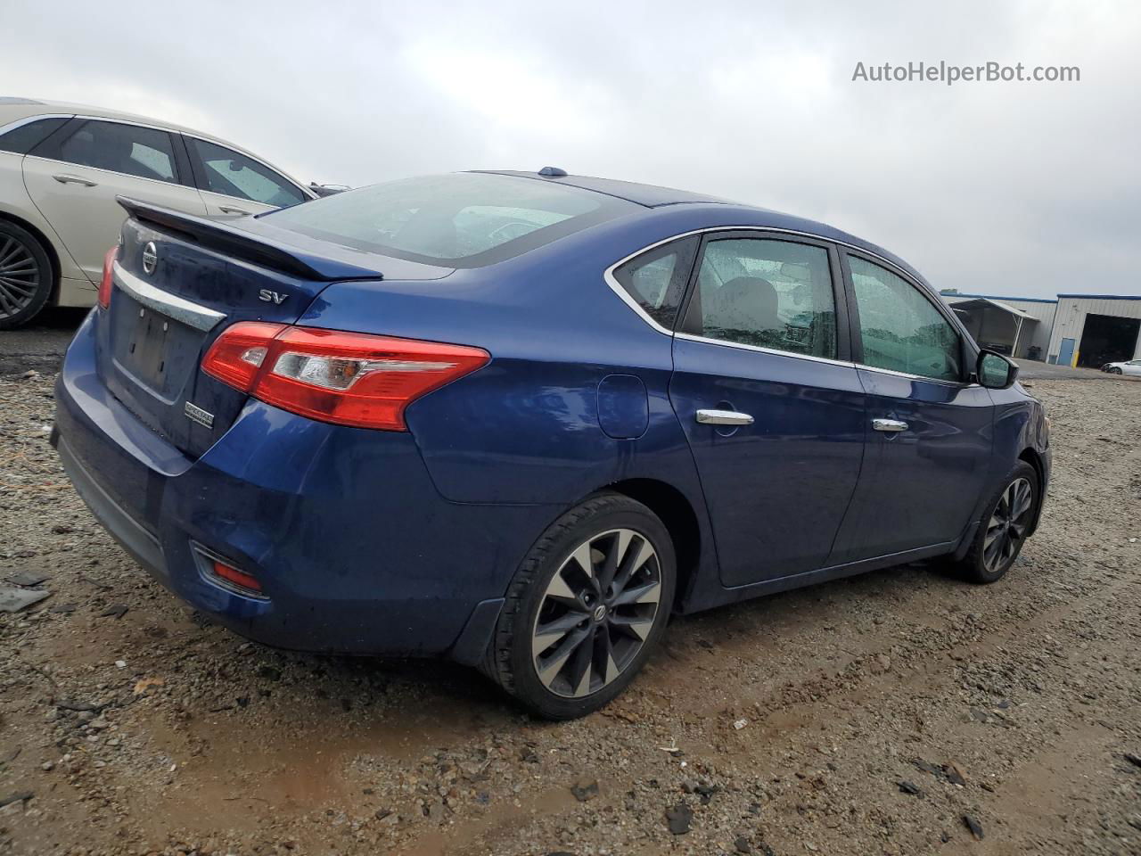 2019 Nissan Sentra S Blue vin: 3N1AB7AP0KY300121