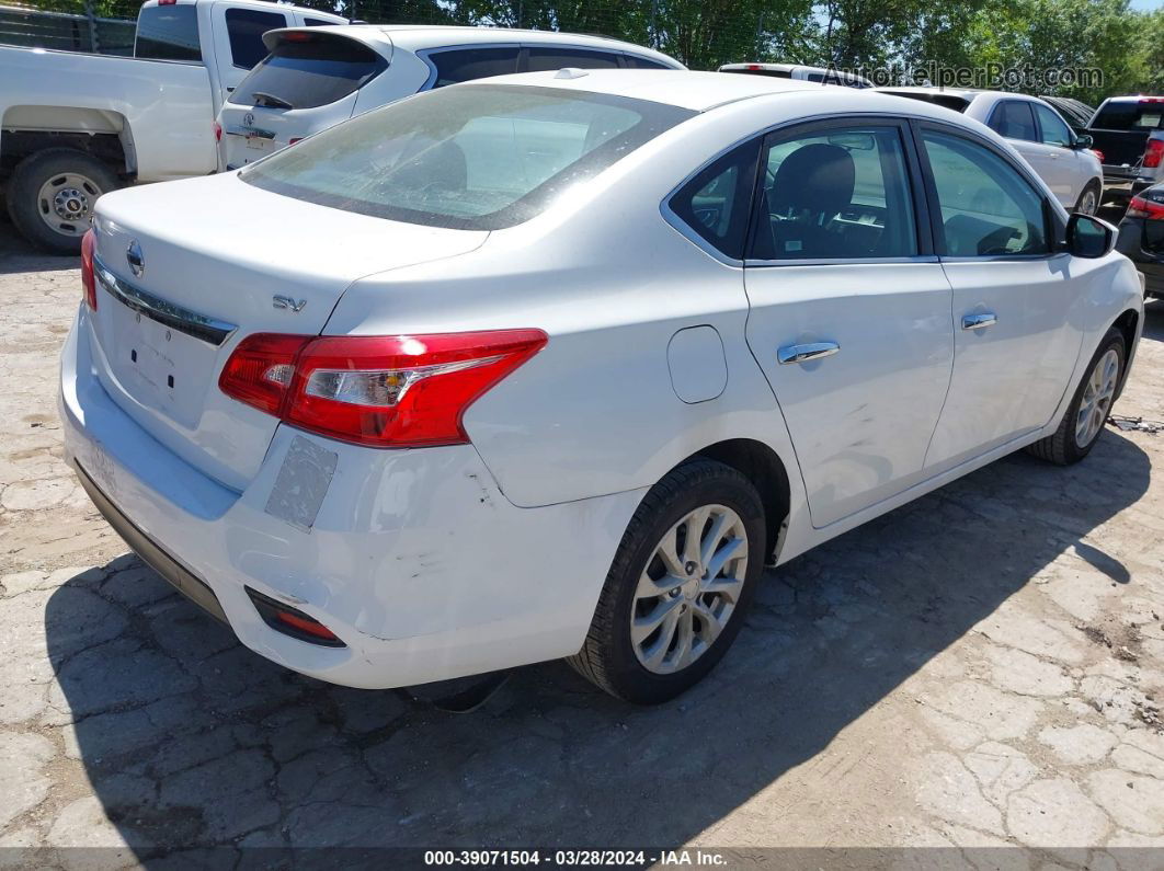 2019 Nissan Sentra Sv Белый vin: 3N1AB7AP0KY309269