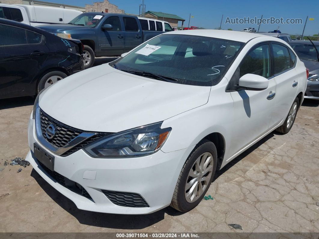 2019 Nissan Sentra Sv Белый vin: 3N1AB7AP0KY309269