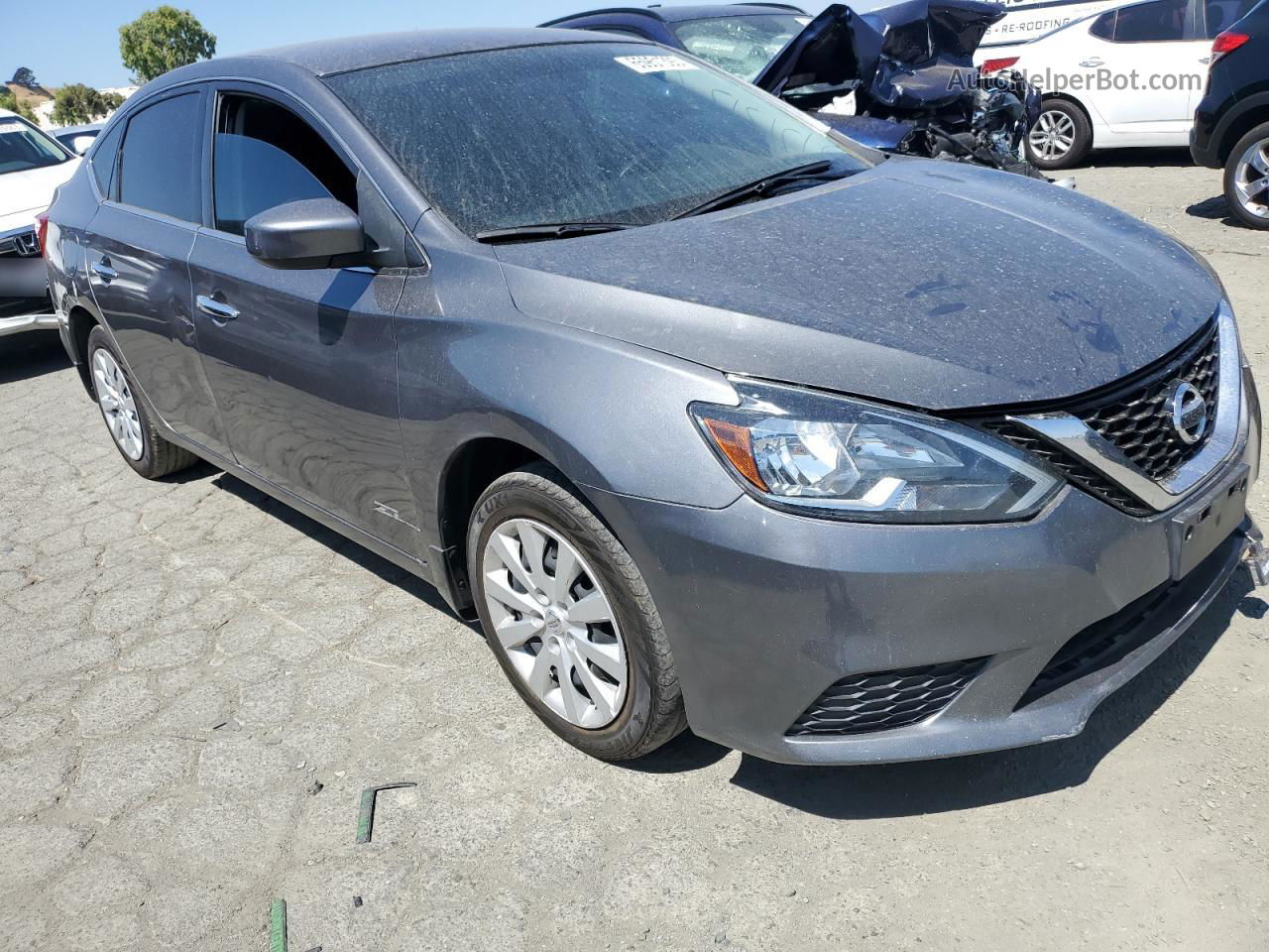 2019 Nissan Sentra S Угольный vin: 3N1AB7AP0KY325875