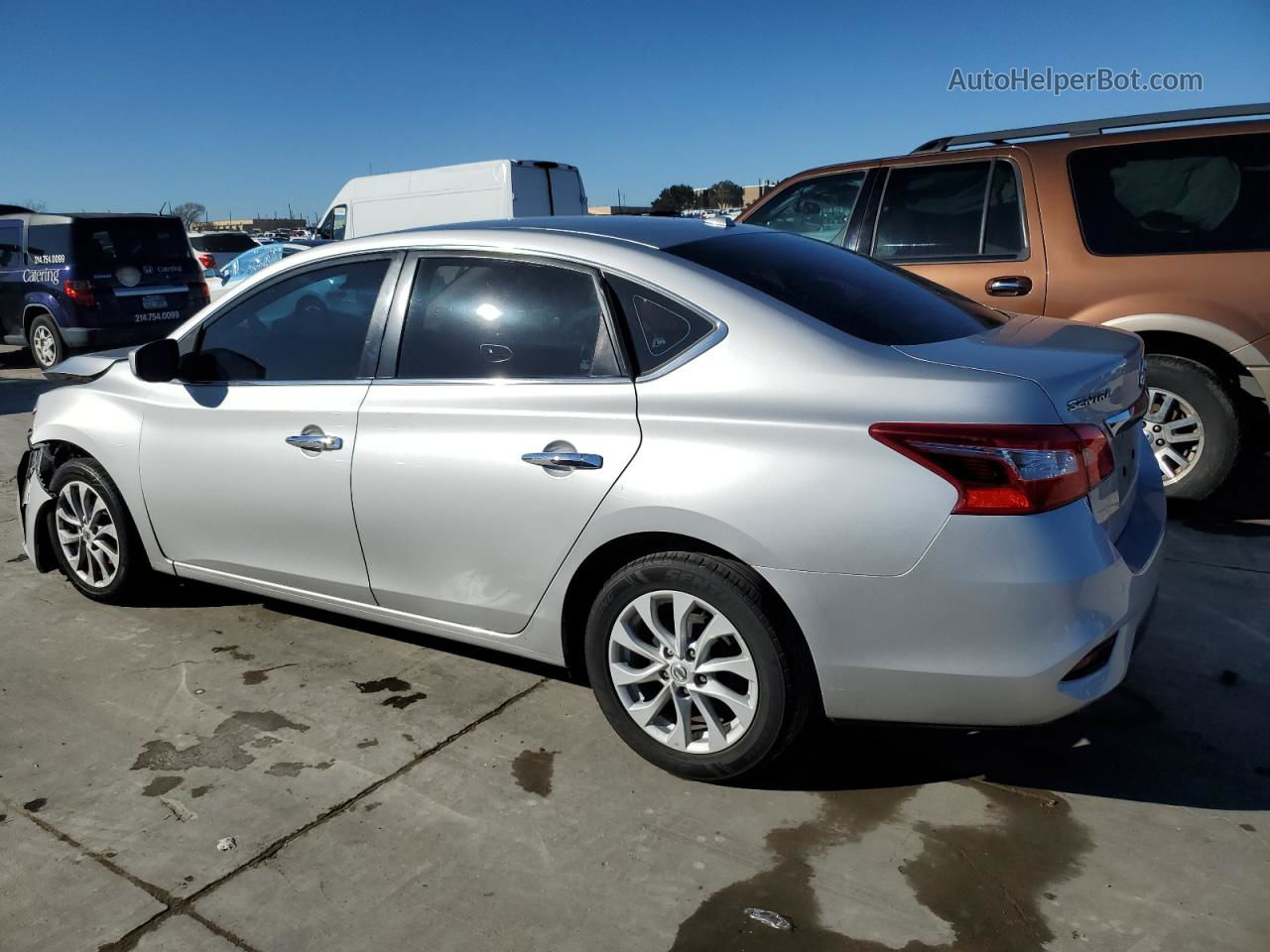 2019 Nissan Sentra S Silver vin: 3N1AB7AP0KY337931