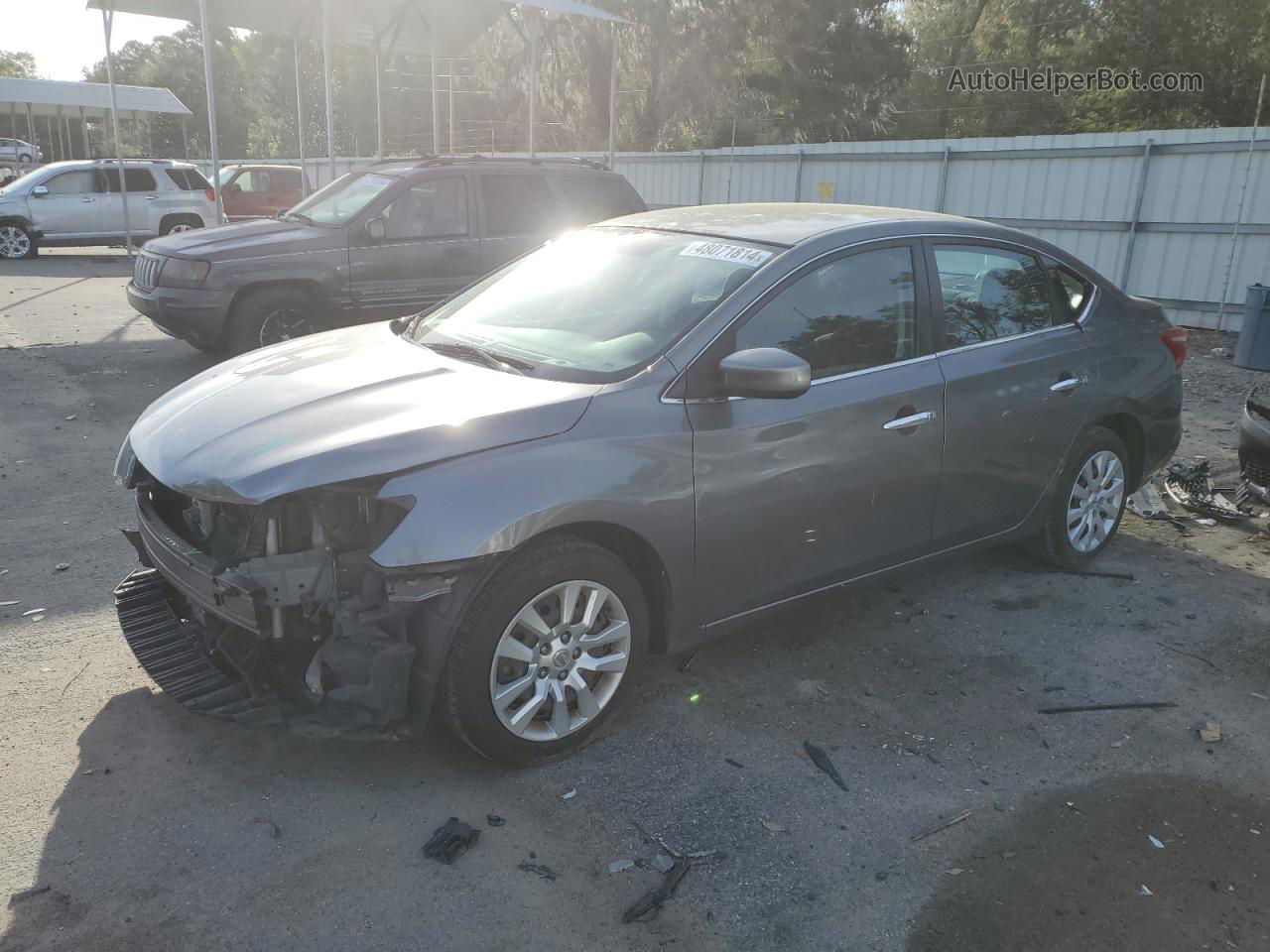 2019 Nissan Sentra S Gray vin: 3N1AB7AP0KY339758