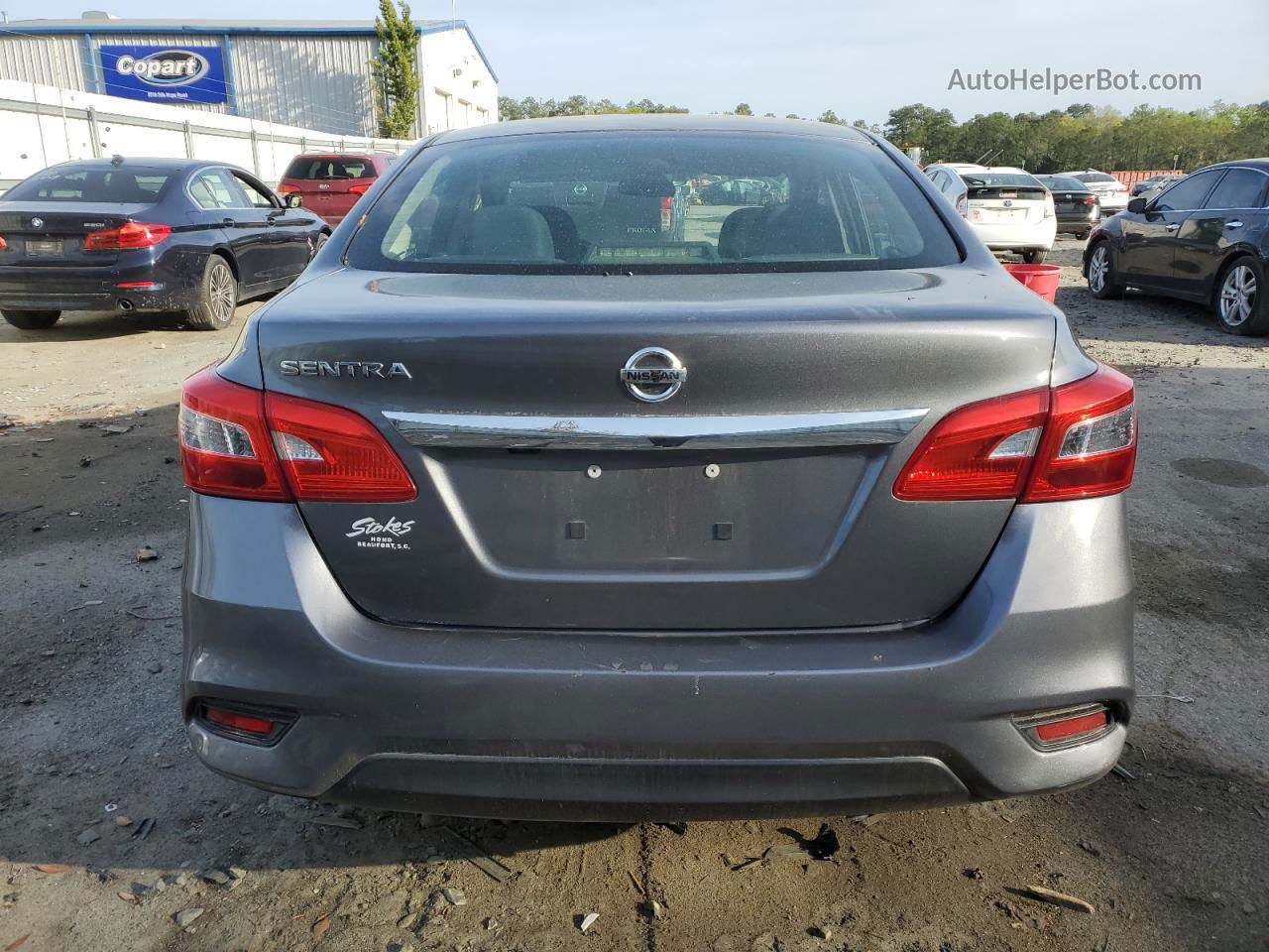 2019 Nissan Sentra S Gray vin: 3N1AB7AP0KY339758