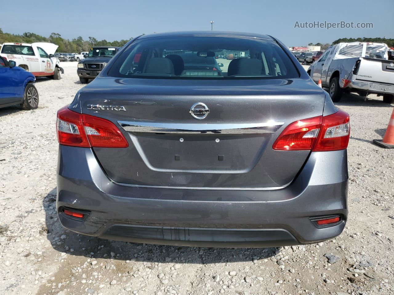 2019 Nissan Sentra S Gray vin: 3N1AB7AP0KY349948