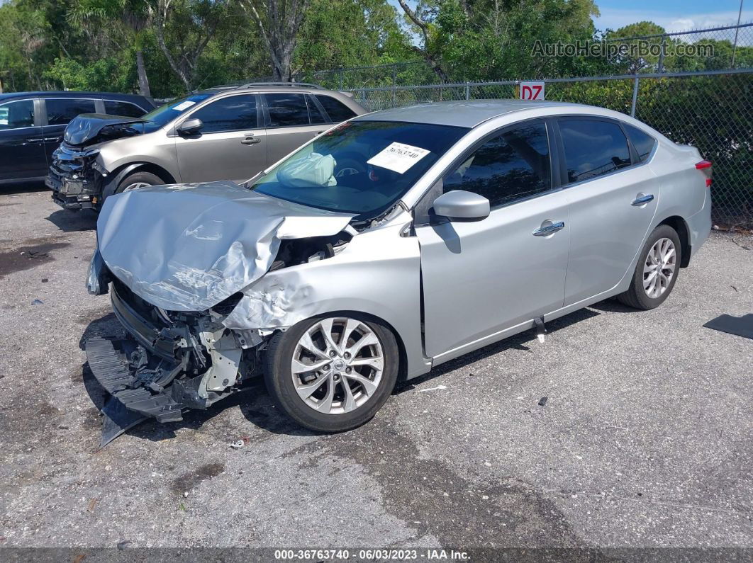 2019 Nissan Sentra Sv Silver vin: 3N1AB7AP0KY361243