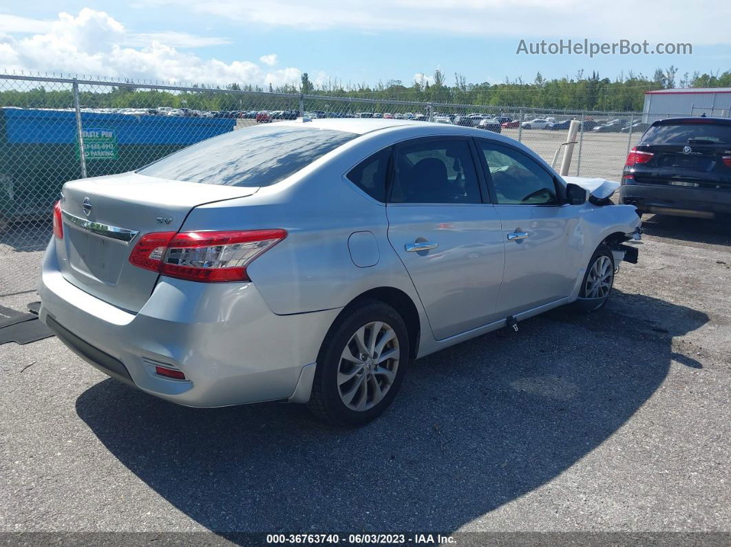 2019 Nissan Sentra Sv Silver vin: 3N1AB7AP0KY361243