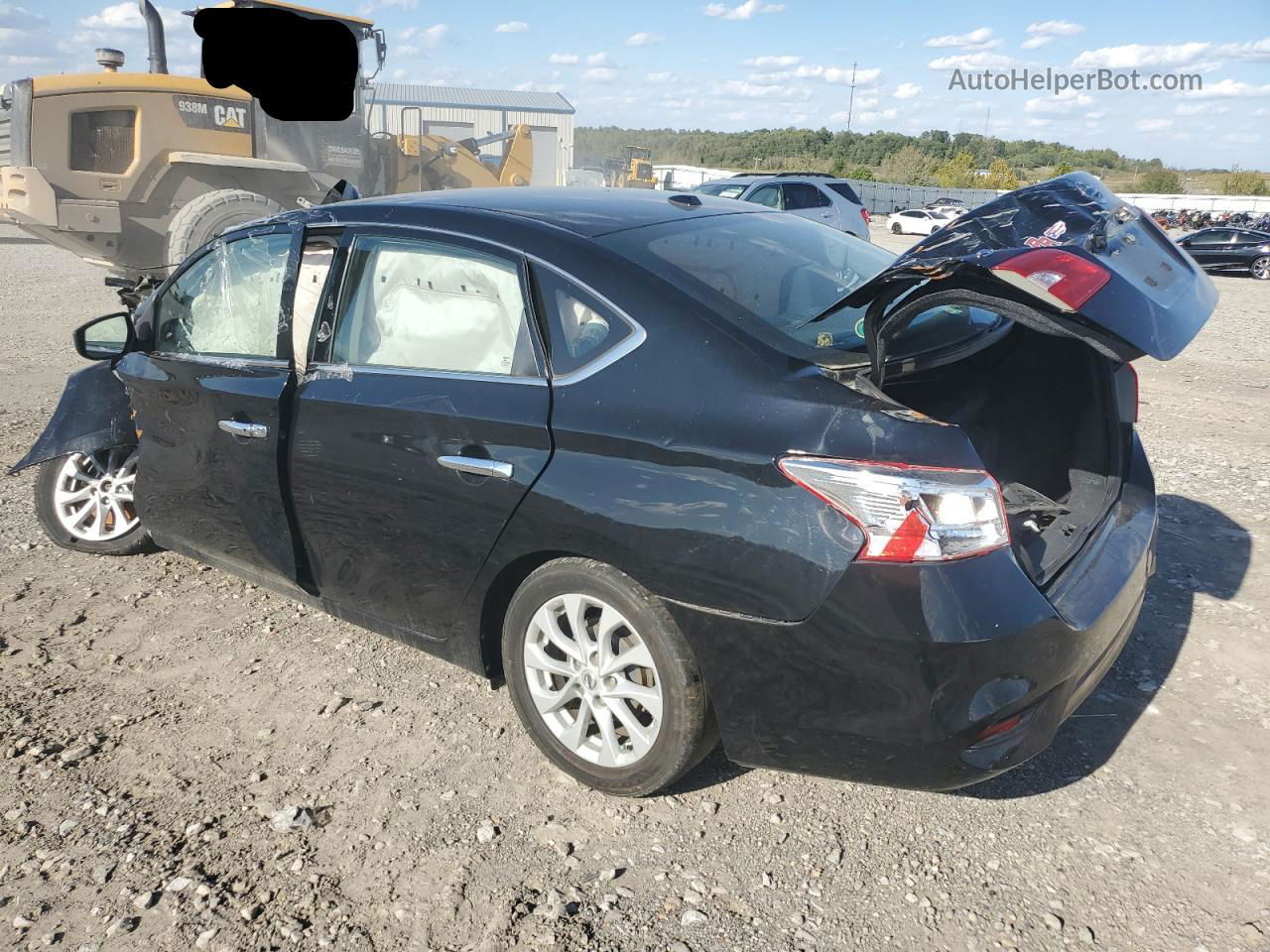 2019 Nissan Sentra S Черный vin: 3N1AB7AP0KY370993