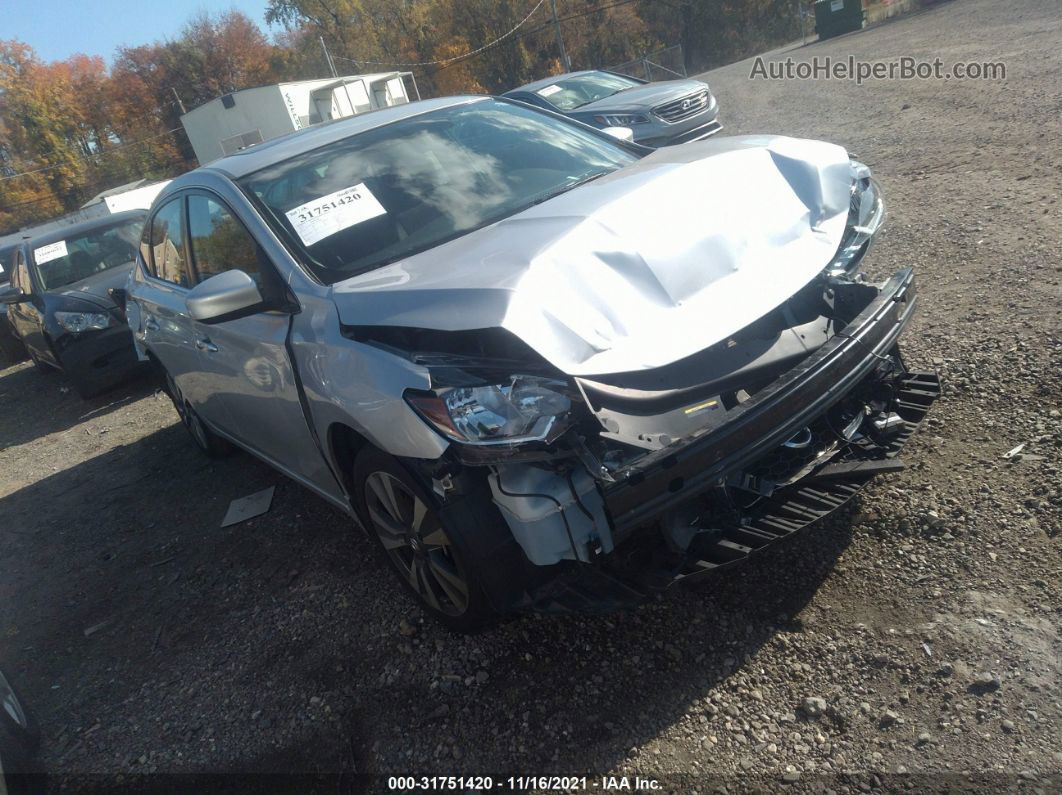 2019 Nissan Sentra Sv Silver vin: 3N1AB7AP0KY373926