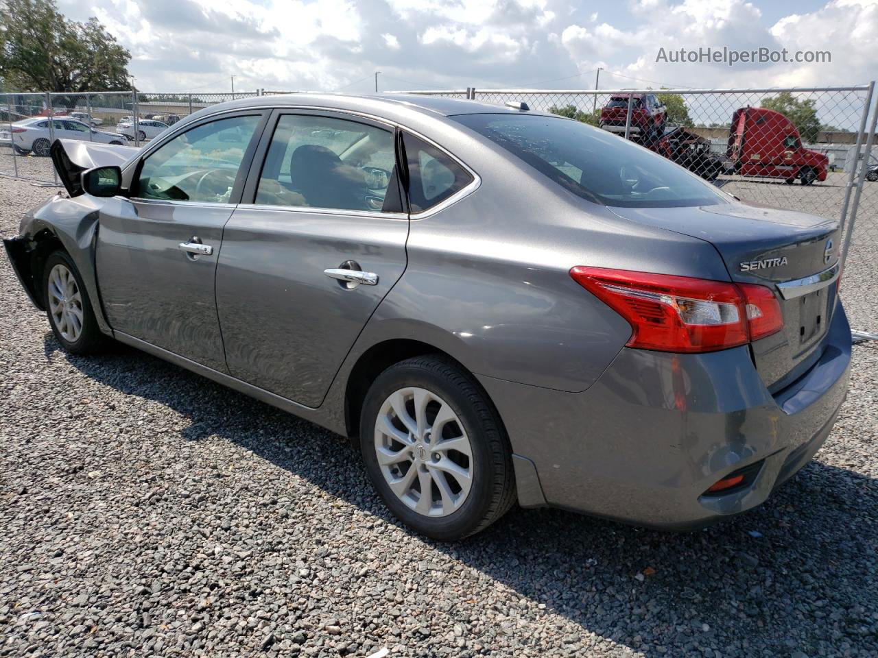 2019 Nissan Sentra S Gray vin: 3N1AB7AP0KY383744