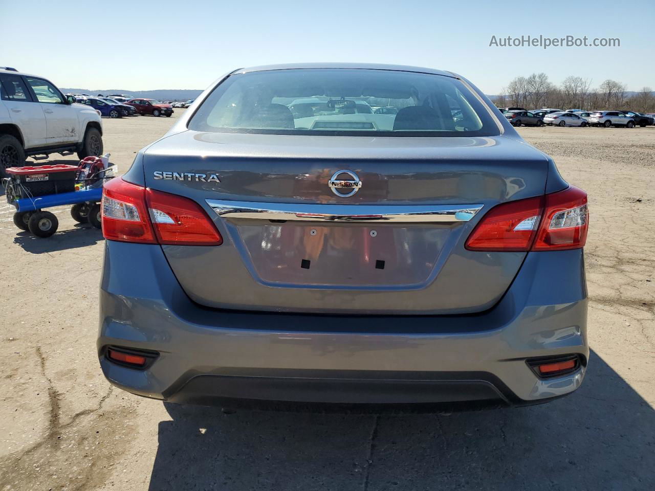 2019 Nissan Sentra S Gray vin: 3N1AB7AP0KY397966