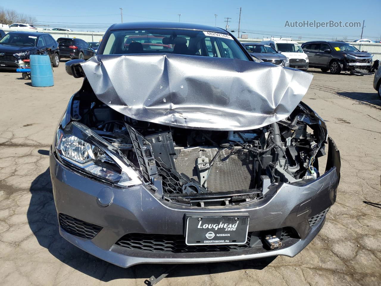 2019 Nissan Sentra S Gray vin: 3N1AB7AP0KY397966