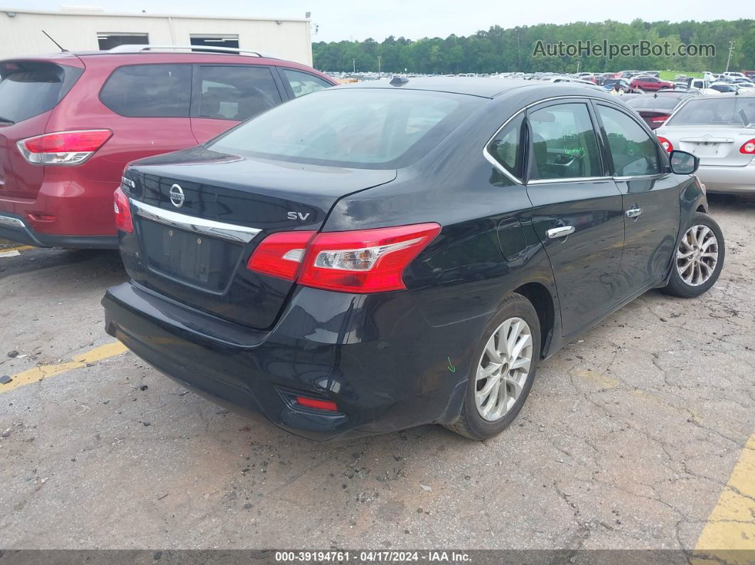 2019 Nissan Sentra Sv Black vin: 3N1AB7AP0KY422798