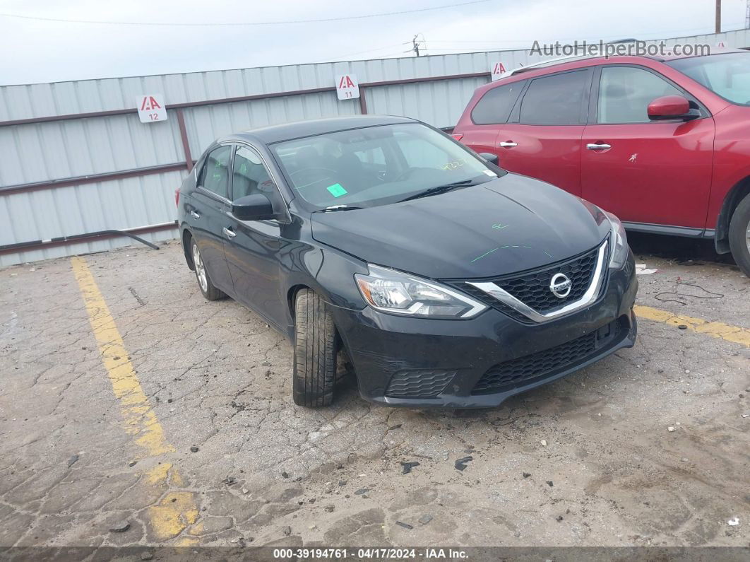 2019 Nissan Sentra Sv Black vin: 3N1AB7AP0KY422798