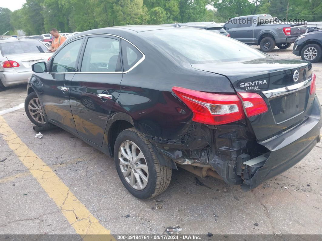 2019 Nissan Sentra Sv Black vin: 3N1AB7AP0KY422798