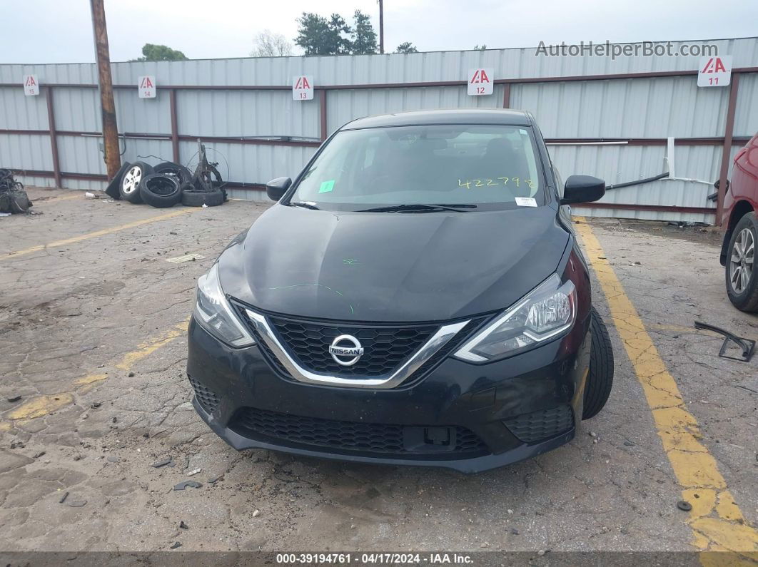 2019 Nissan Sentra Sv Black vin: 3N1AB7AP0KY422798