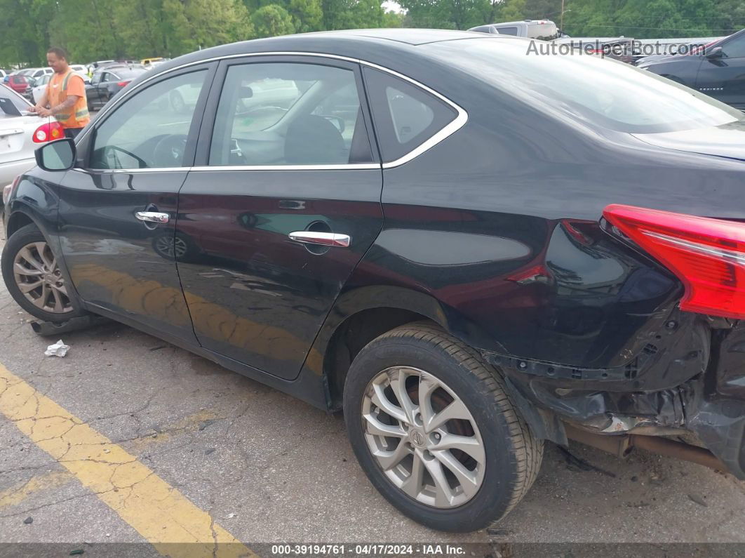 2019 Nissan Sentra Sv Black vin: 3N1AB7AP0KY422798