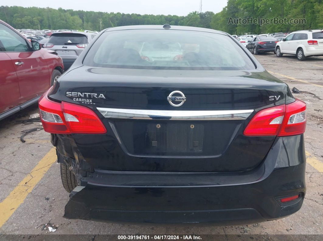 2019 Nissan Sentra Sv Black vin: 3N1AB7AP0KY422798