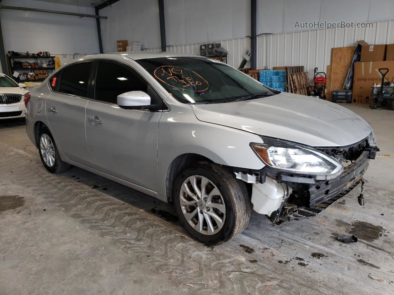 2019 Nissan Sentra S Silver vin: 3N1AB7AP0KY426382