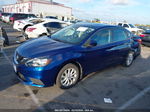 2019 Nissan Sentra Sv Blue vin: 3N1AB7AP0KY440251