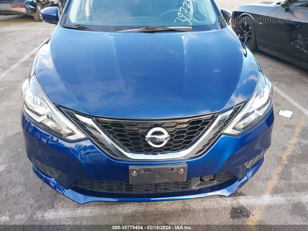 2019 Nissan Sentra Sv Blue vin: 3N1AB7AP0KY440251