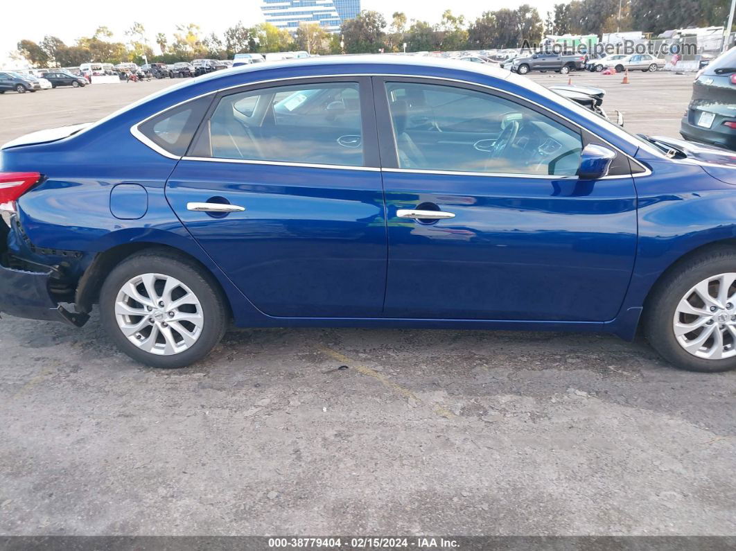 2019 Nissan Sentra Sv Blue vin: 3N1AB7AP0KY440251