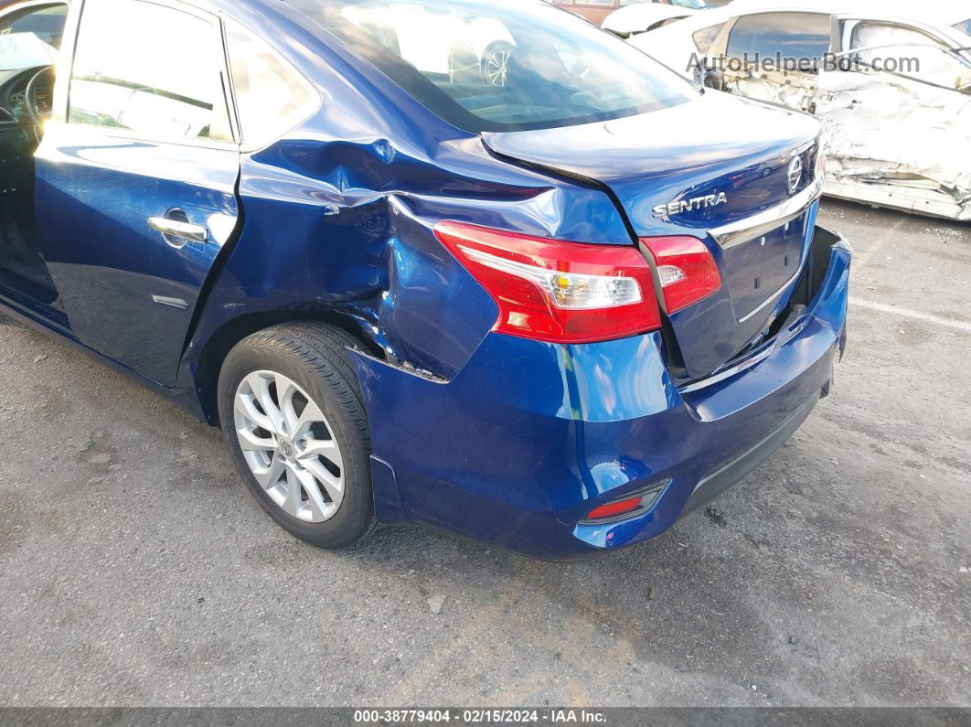 2019 Nissan Sentra Sv Blue vin: 3N1AB7AP0KY440251