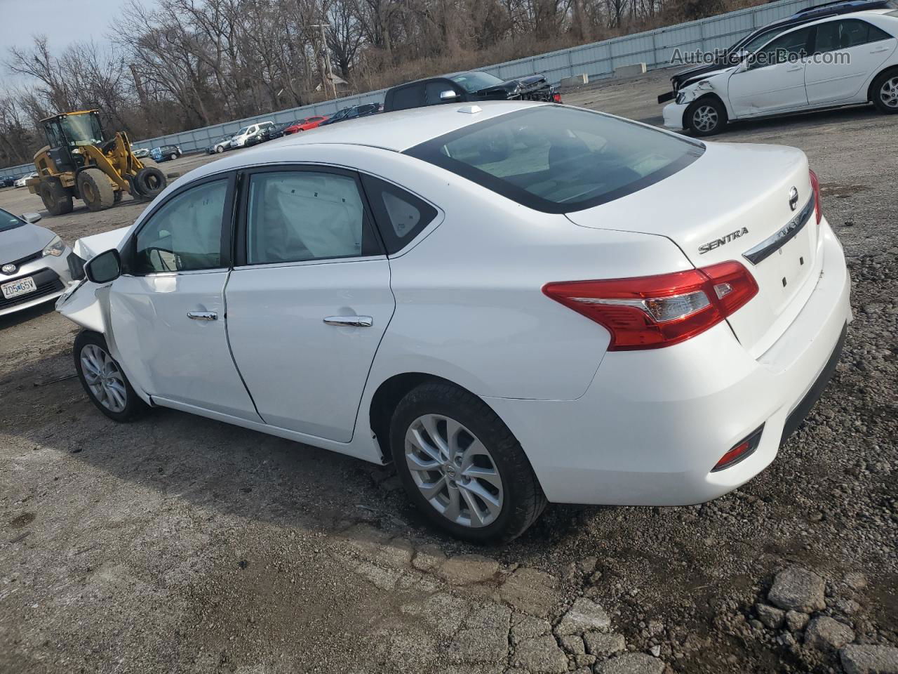 2019 Nissan Sentra S Белый vin: 3N1AB7AP0KY448043