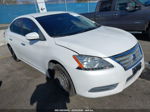 2014 Nissan Sentra S White vin: 3N1AB7AP1EL625314