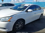 2014 Nissan Sentra S White vin: 3N1AB7AP1EL625314