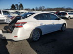 2014 Nissan Sentra S White vin: 3N1AB7AP1EL627404