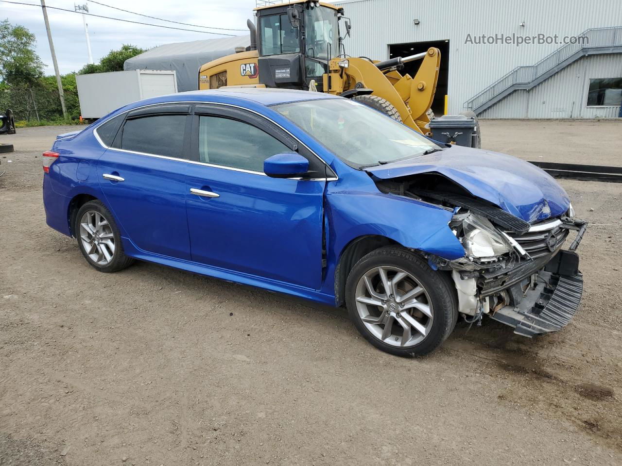 2014 Nissan Sentra S Синий vin: 3N1AB7AP1EL643828