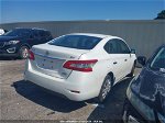 2014 Nissan Sentra Sv White vin: 3N1AB7AP1EL656384