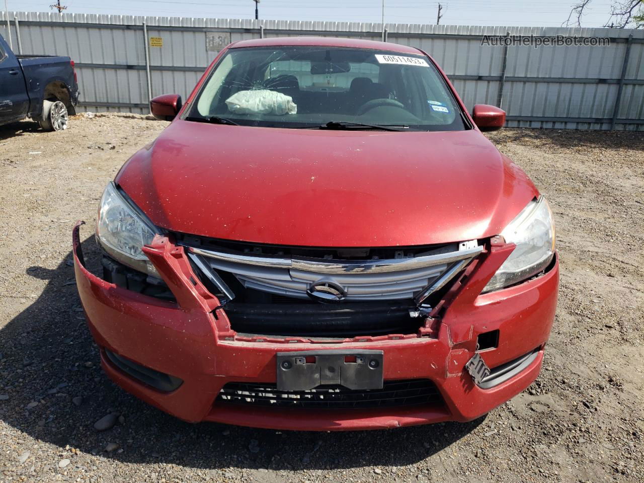 2014 Nissan Sentra S Темно-бордовый vin: 3N1AB7AP1EL680152