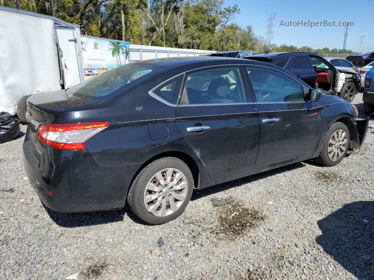 2014 Nissan Sentra S Black vin: 3N1AB7AP1EY204339