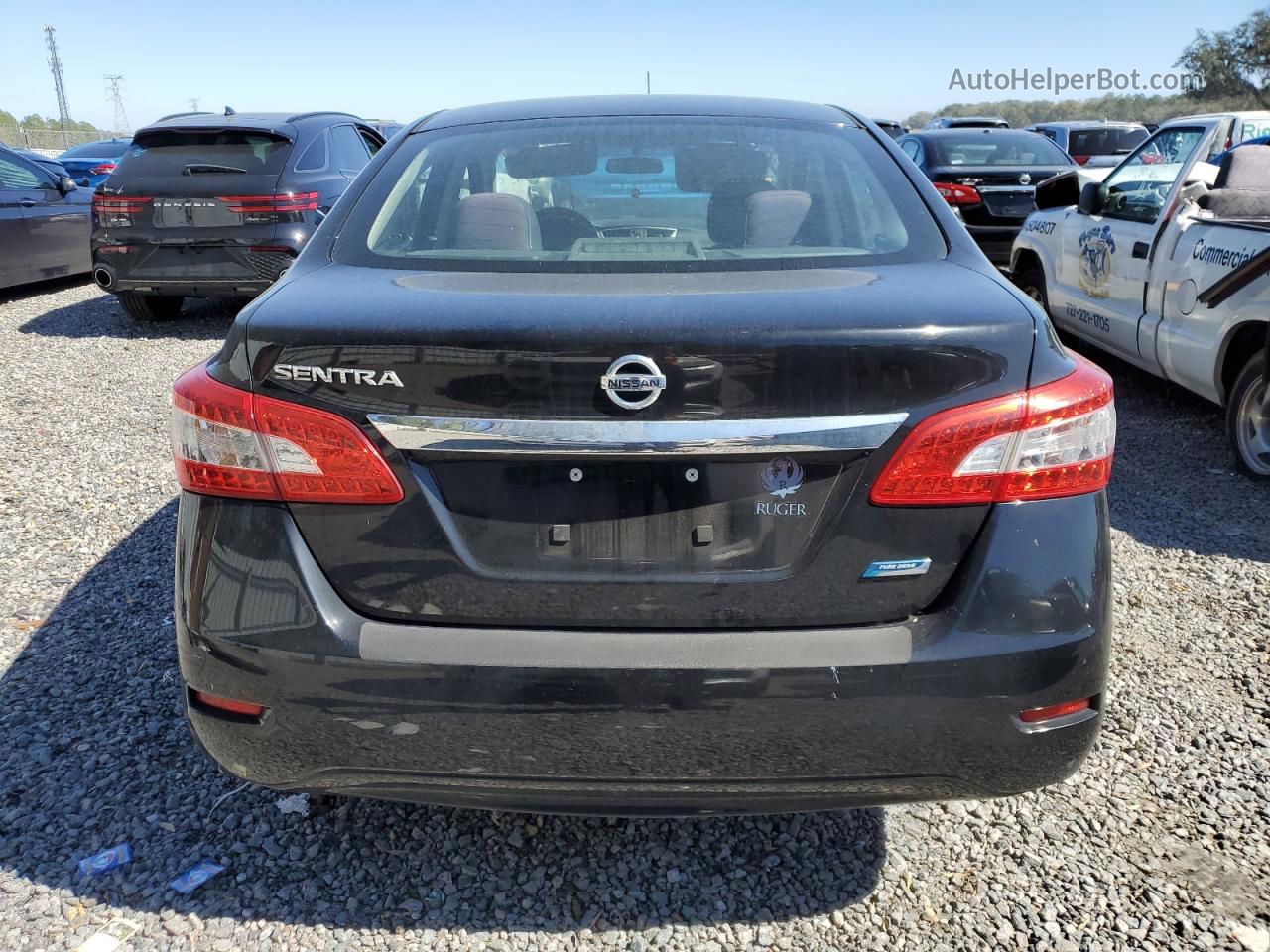 2014 Nissan Sentra S Black vin: 3N1AB7AP1EY204339