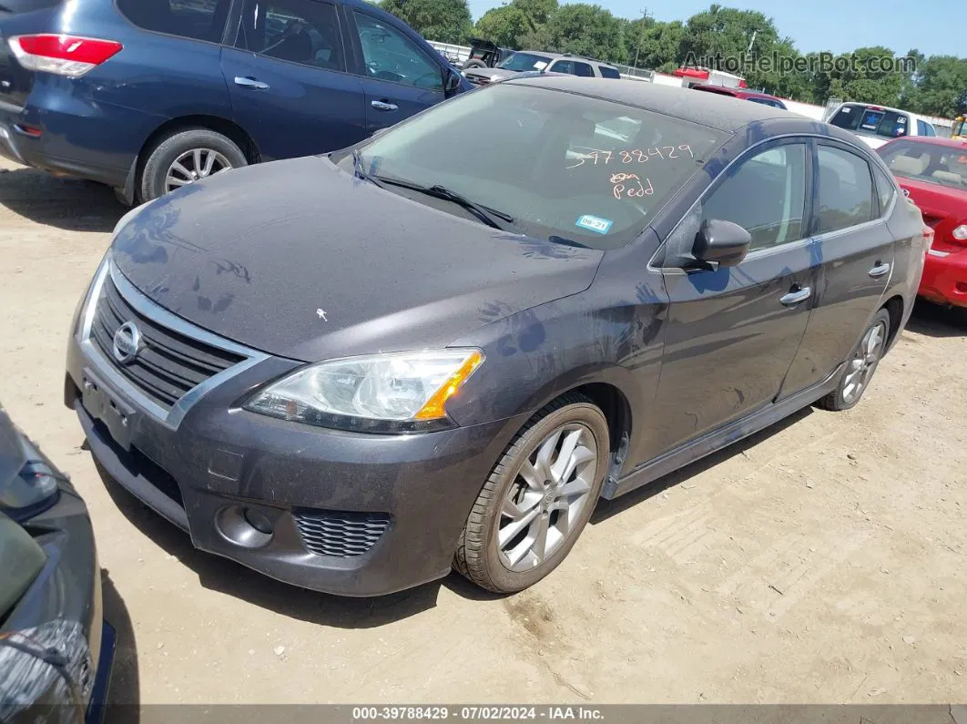 2014 Nissan Sentra Sr Gray vin: 3N1AB7AP1EY237003