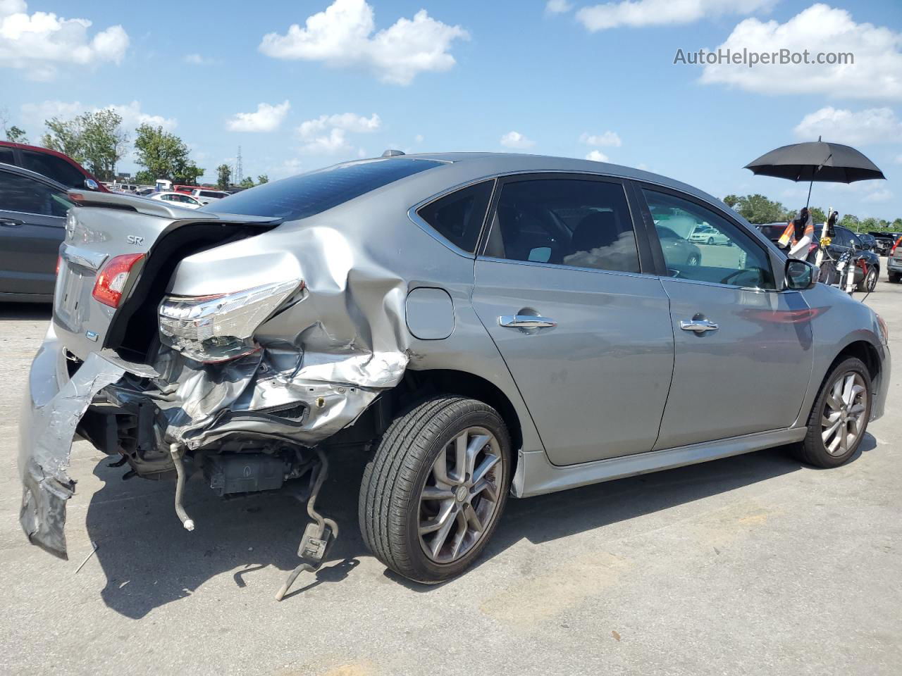 2014 Nissan Sentra S Gray vin: 3N1AB7AP1EY280577