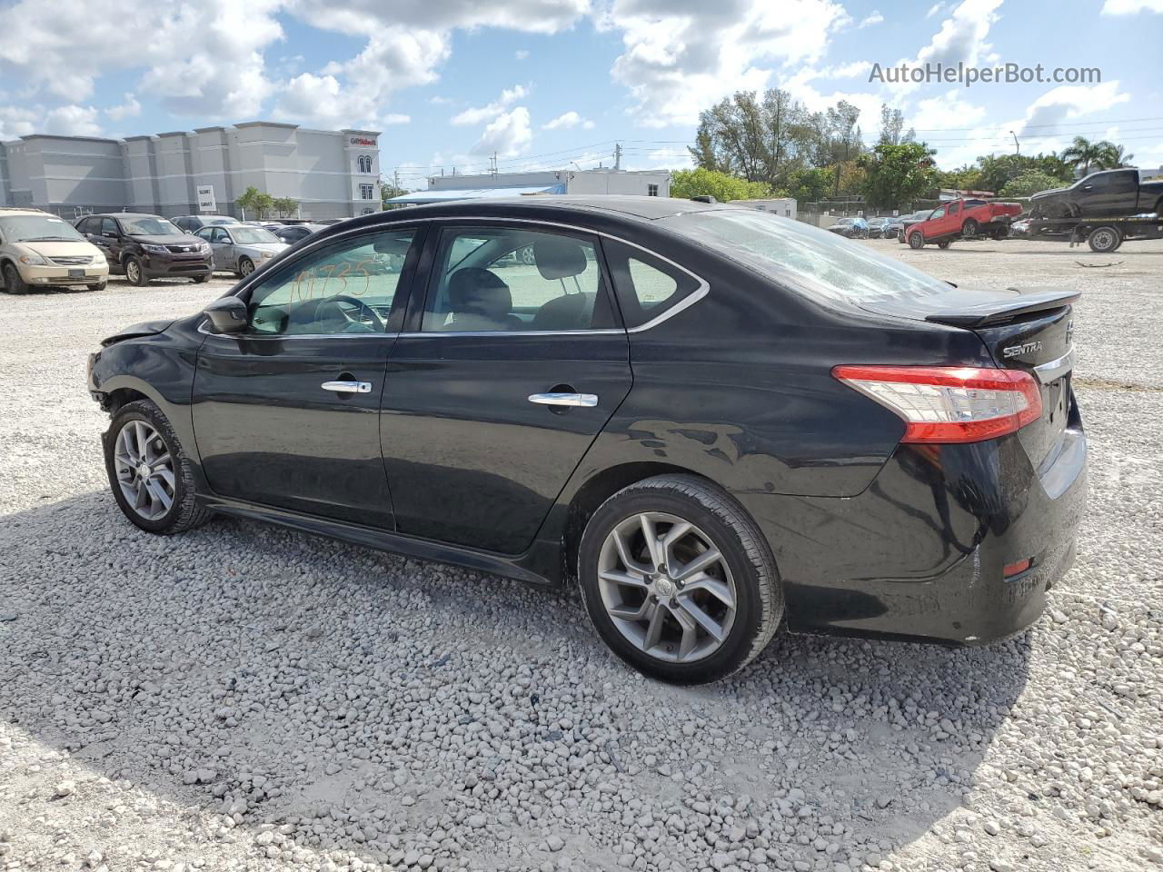 2014 Nissan Sentra S Черный vin: 3N1AB7AP1EY312377