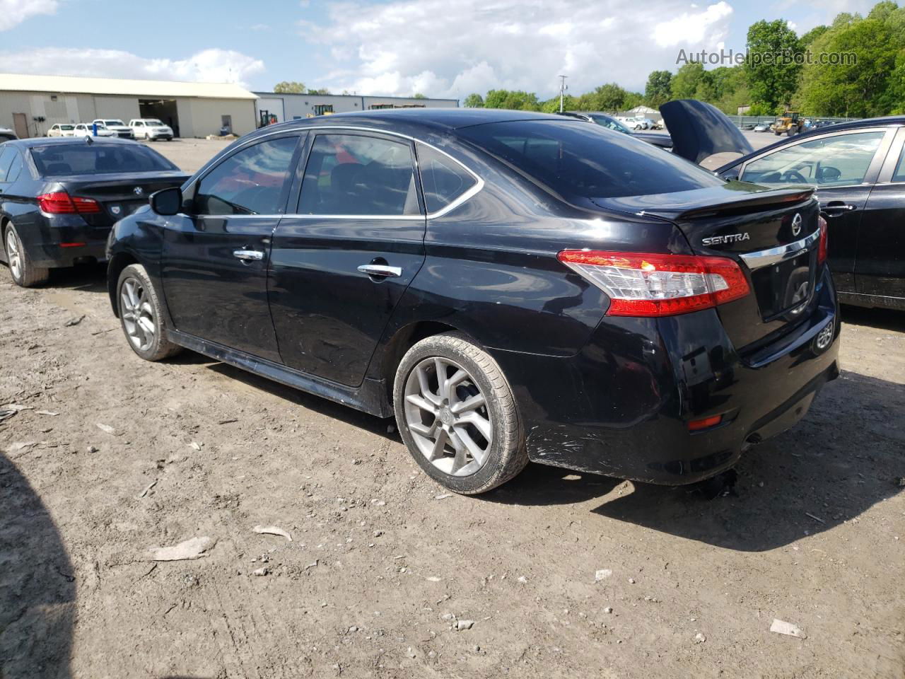 2014 Nissan Sentra S Black vin: 3N1AB7AP1EY322312