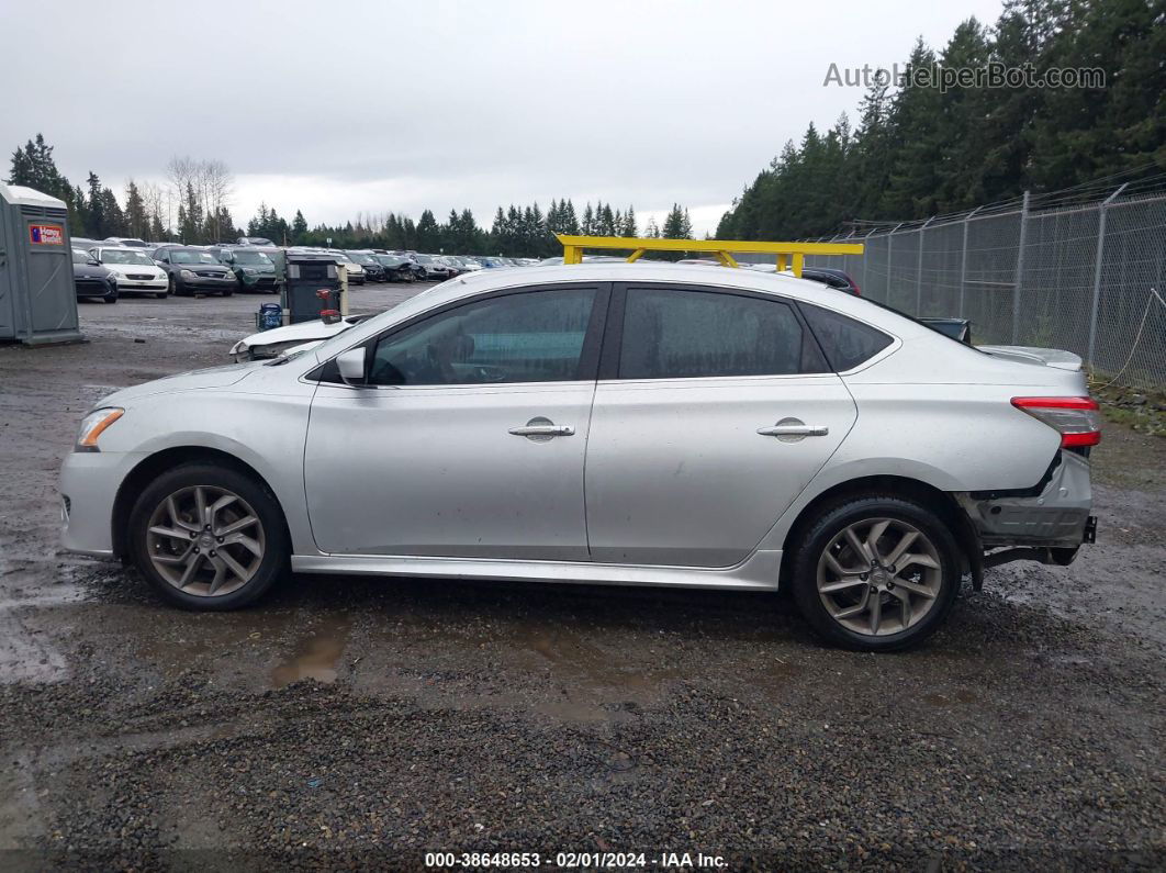 2014 Nissan Sentra Sr Silver vin: 3N1AB7AP1EY327980