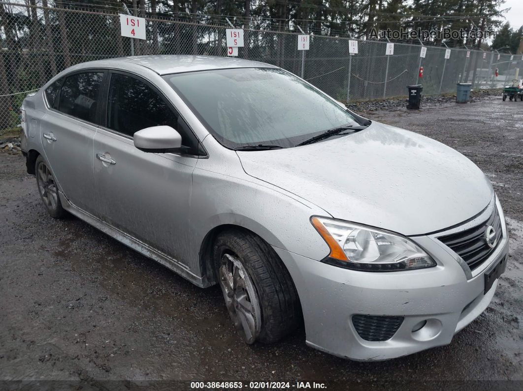 2014 Nissan Sentra Sr Silver vin: 3N1AB7AP1EY327980