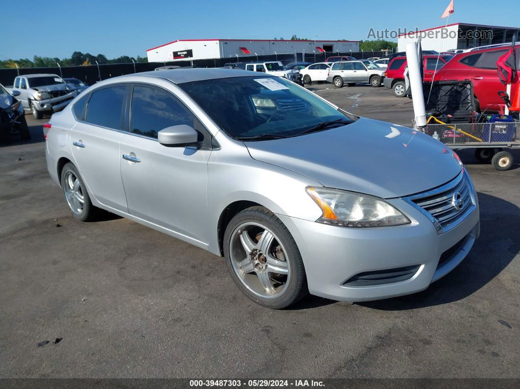 2015 Nissan Sentra Fe+ S/s/sl/sr/sv Silver vin: 3N1AB7AP1FL630126