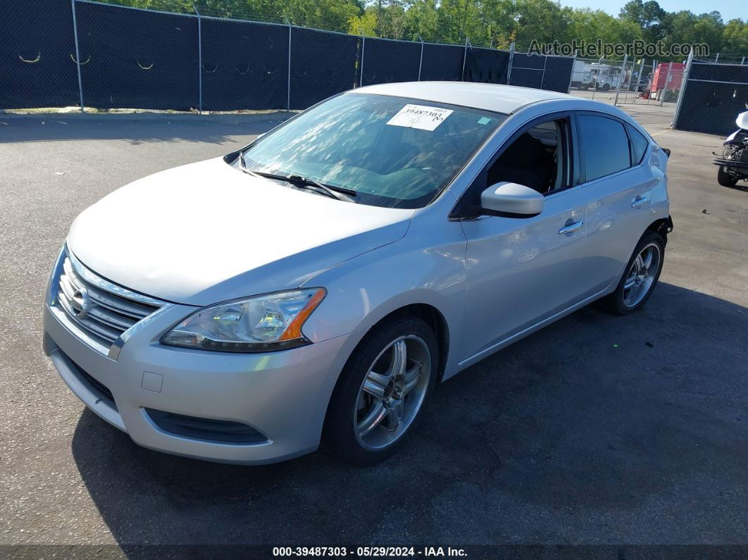 2015 Nissan Sentra Fe+ S/s/sl/sr/sv Silver vin: 3N1AB7AP1FL630126